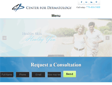 Tablet Screenshot of cfderm.com